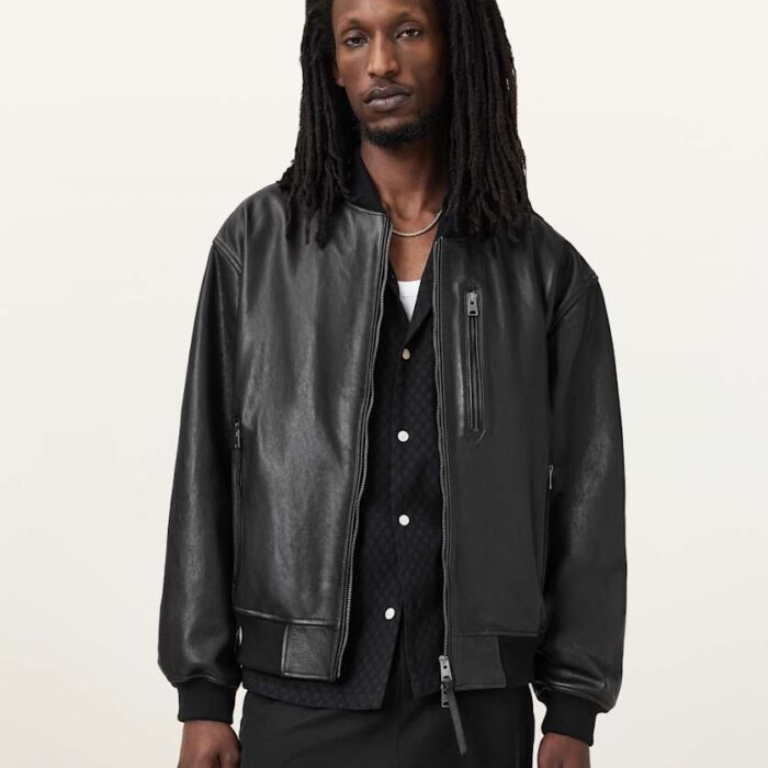 Kino Oversized Leather Bomber