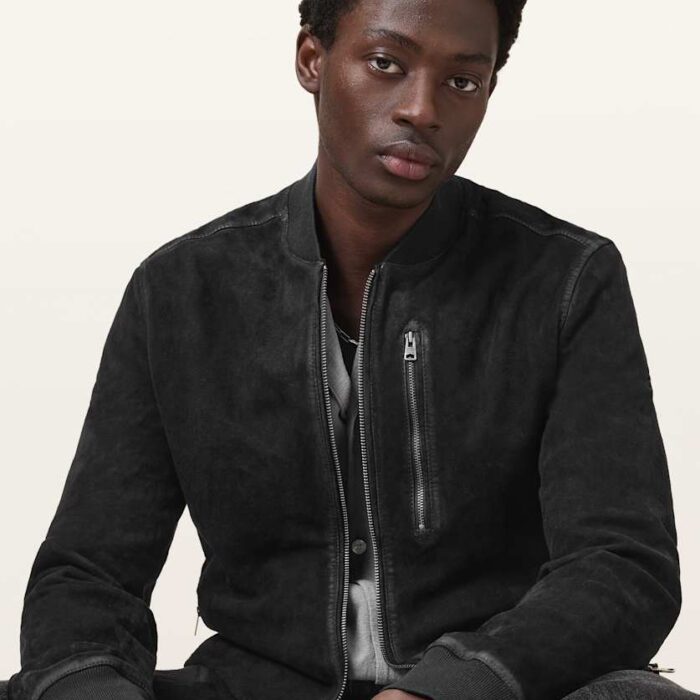 Kemble Suede Bomber Jacket