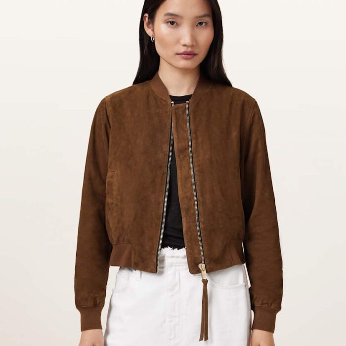 Orten Suede Bomber Jacket