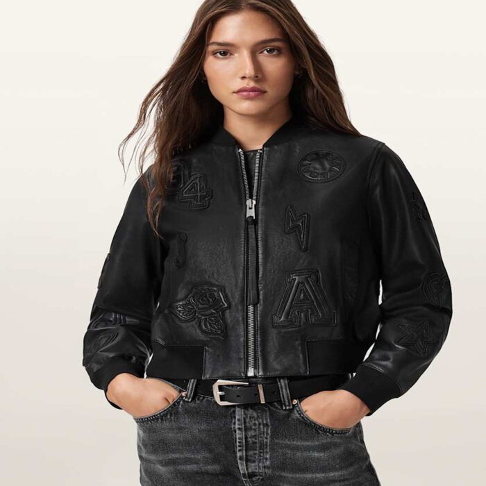 Orten 94 Leather Bomber Jacket