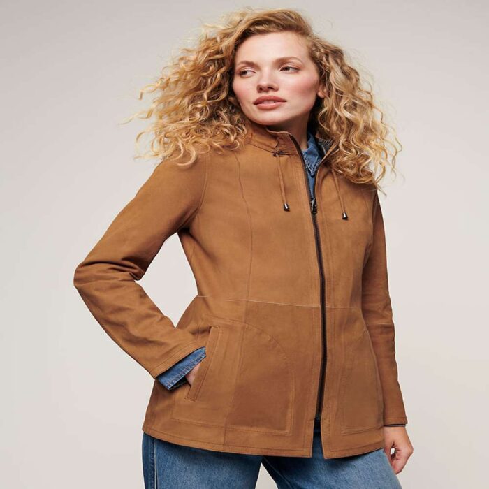 Adele Reversible Suede Leather Jacket
