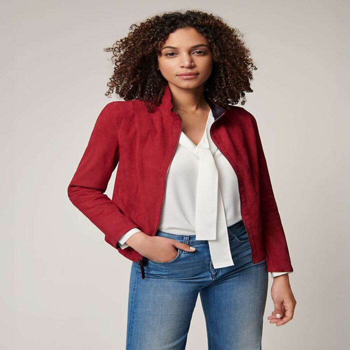 Kayla Reversible Suede Leather Jacket