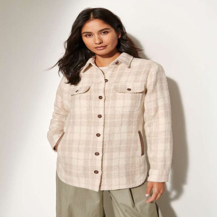 Evelyn Alpaca Wool-Blend Shirt Jacket