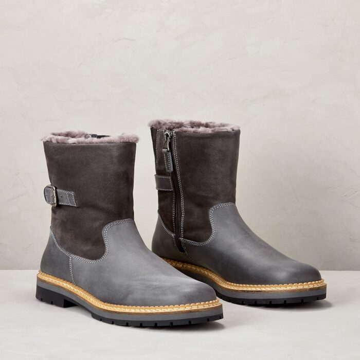 Women's Ann Shearling-Lined Leather Boots