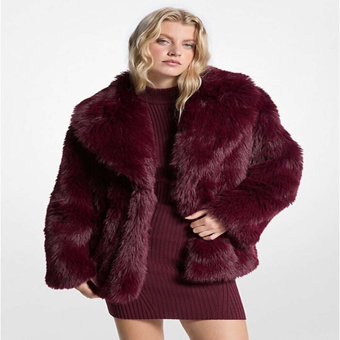 Faux Fur Peacoat